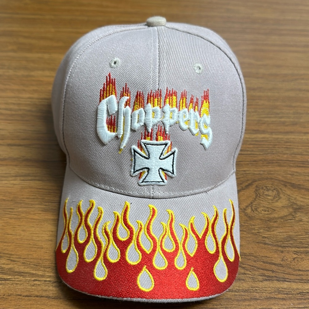 Choppers cap with flames